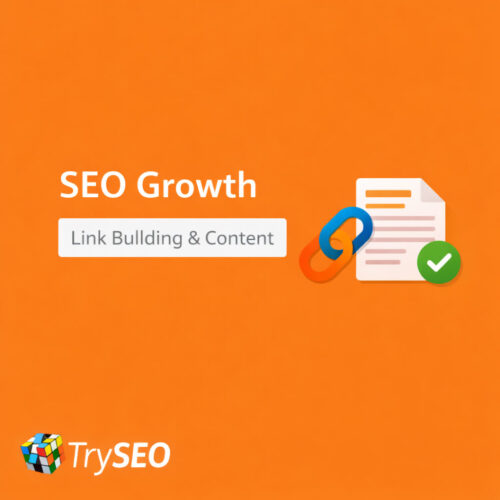 SEO growth through content and link building, focused on increasing organic traffic and long-term visibility